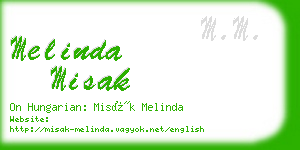 melinda misak business card